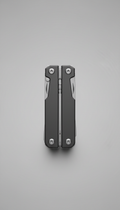 Graphite black slim folding multitool