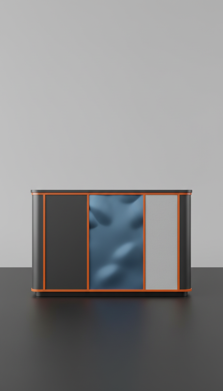 Retail Kiosk with Fold-Out Display Walls